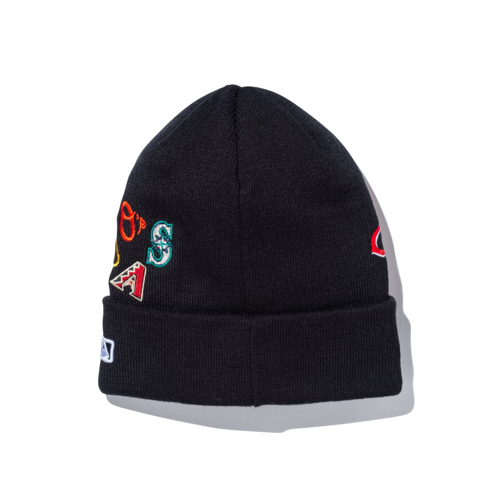 ベーシック カフニット Team Logo Allover MLB ブラック - 13751347-OSFM | NEW ERA ニューエラ公式オンラインストア