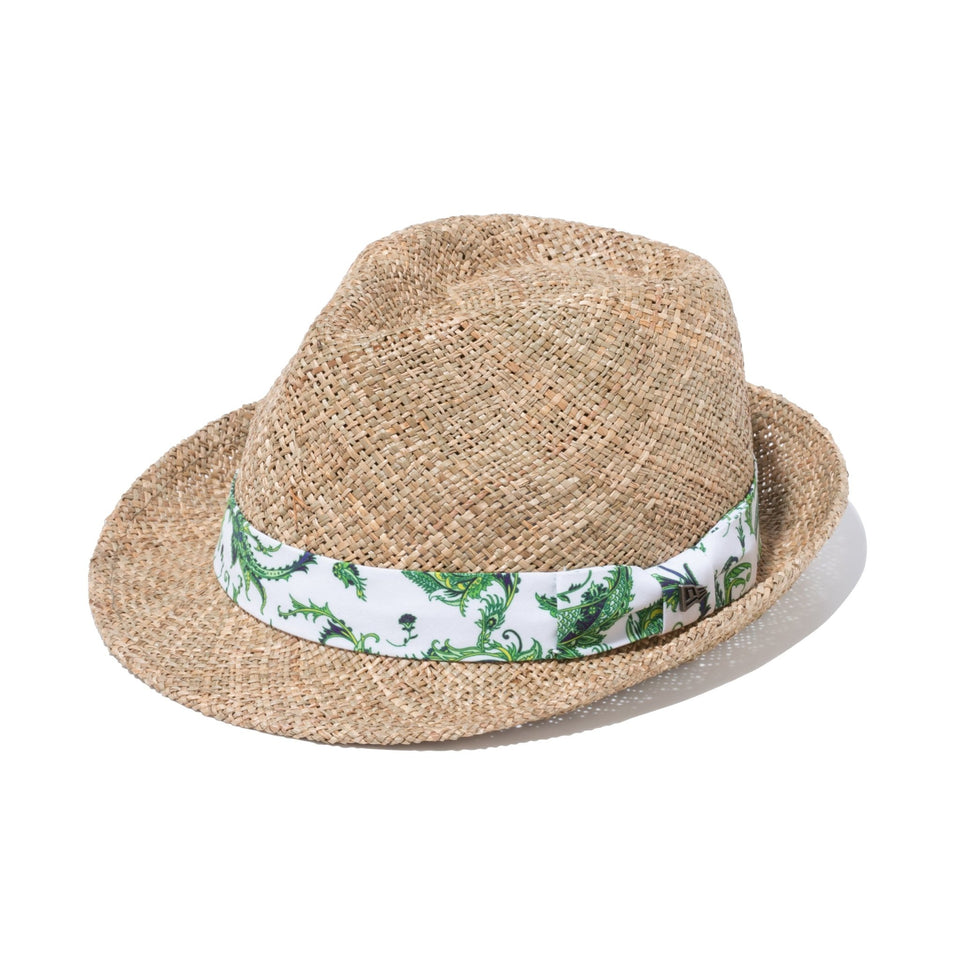 【ゴルフ】 The Trilby Seagrass グログランバンド ホワイトペイズリー シルバーピン - 13517842-M | NEW ERA ニューエラ公式オンラインストア