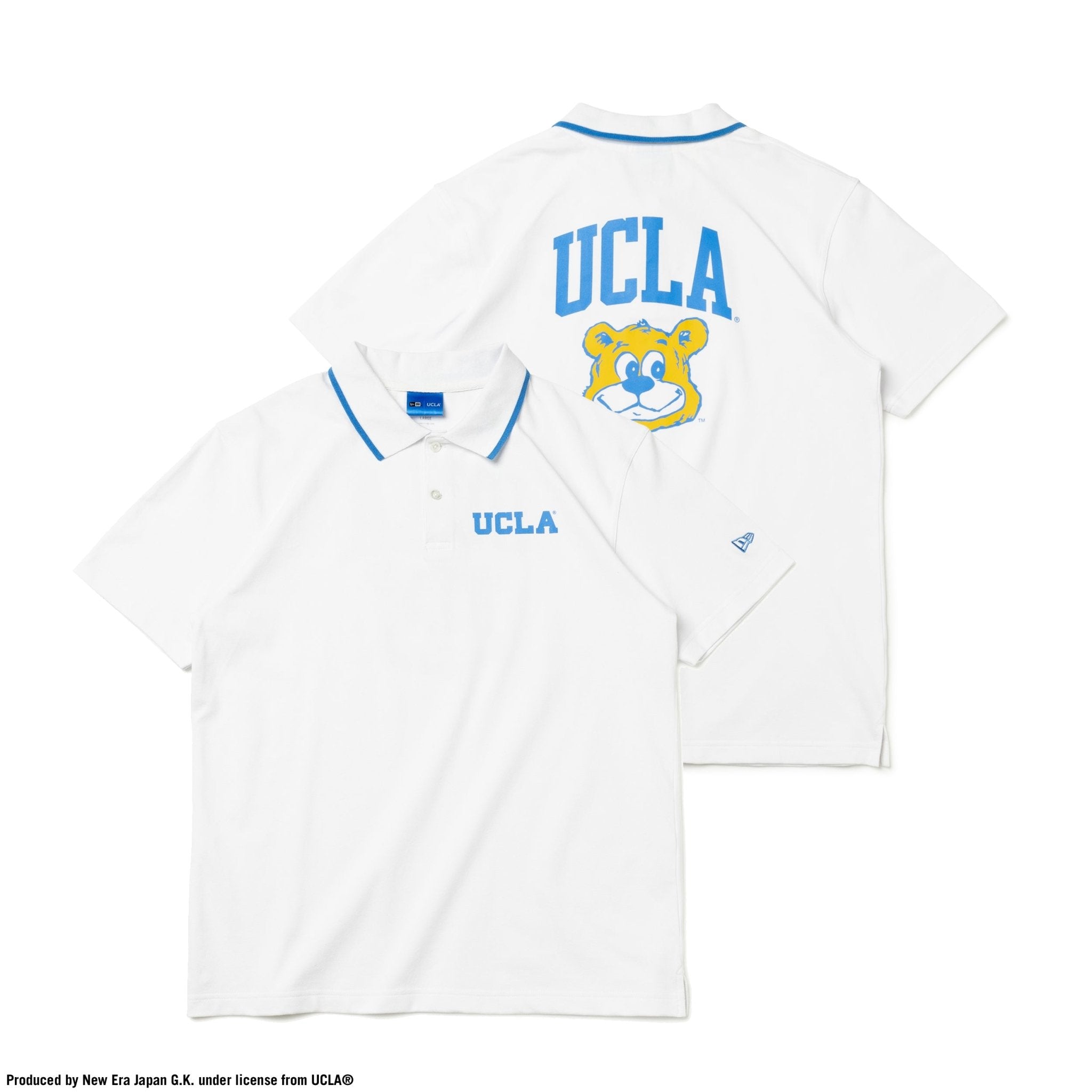 【ゴルフ】 半袖 ポロシャツ UCLA スクリプトロゴ JOE ジョー ホワイト