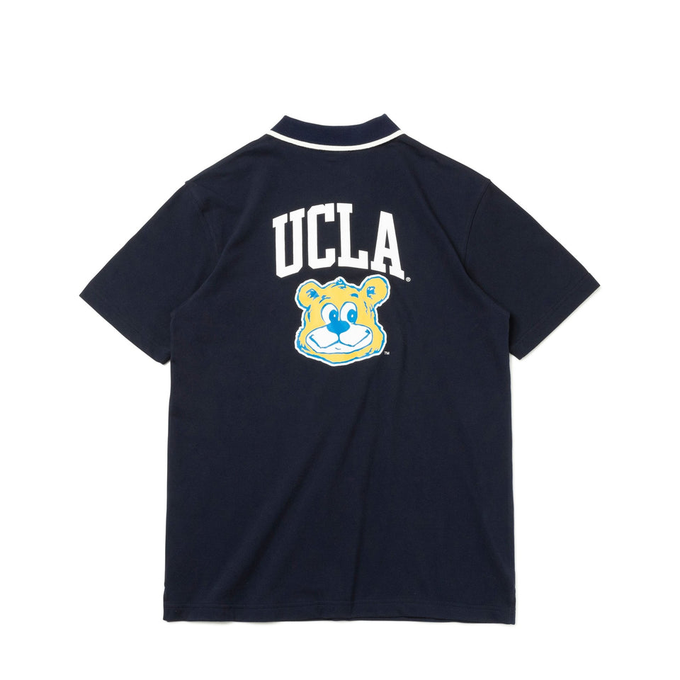 【ゴルフ】 半袖 ポロシャツ UCLA スクリプトロゴ JOE ジョー ネイビー - 13529142-S | NEW ERA ニューエラ公式オンラインストア
