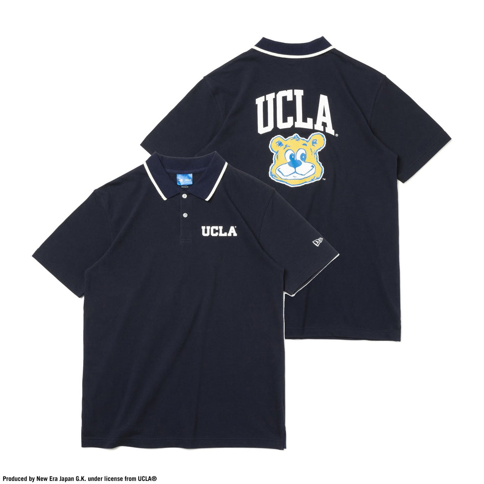 【ゴルフ】 半袖 ポロシャツ UCLA スクリプトロゴ JOE ジョー ネイビー - 13529142-S | NEW ERA ニューエラ公式オンラインストア