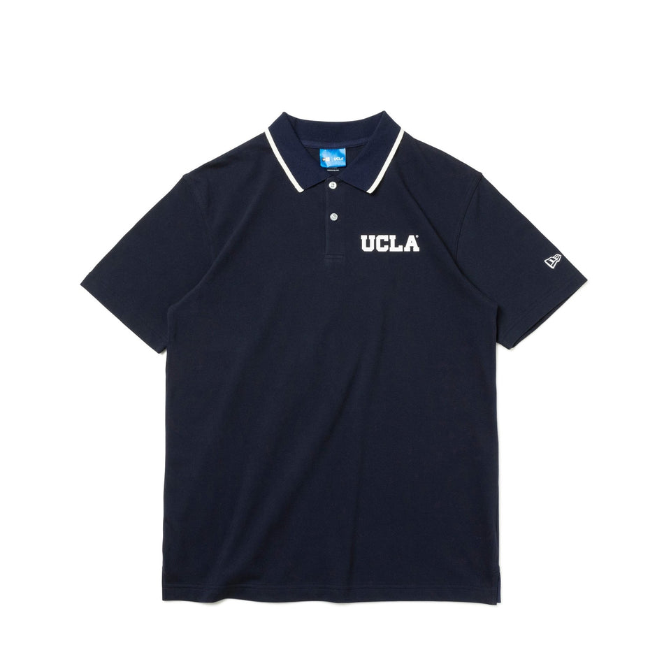 【ゴルフ】 半袖 ポロシャツ UCLA スクリプトロゴ JOE ジョー ネイビー - 13529142-S | NEW ERA ニューエラ公式オンラインストア