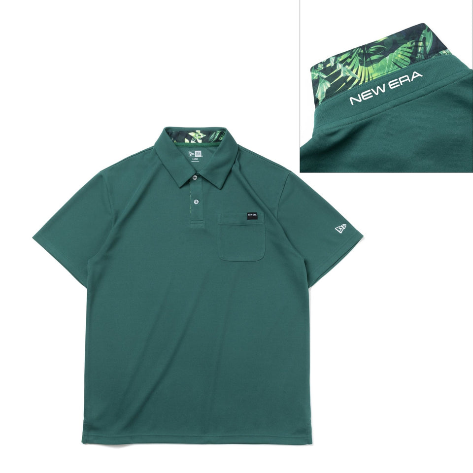 【ゴルフ】 半袖 鹿の子 ポロシャツ Under Collar ダークグリーン - 13516939-S | NEW ERA ニューエラ公式オンラインストア