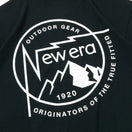 半袖 USコットン Tシャツ Mountain Circle Logo ブラック レギュラーフィット 【ニューエラアウトドア】 - 13516323-S | NEW ERA ニューエラ公式オンラインストア