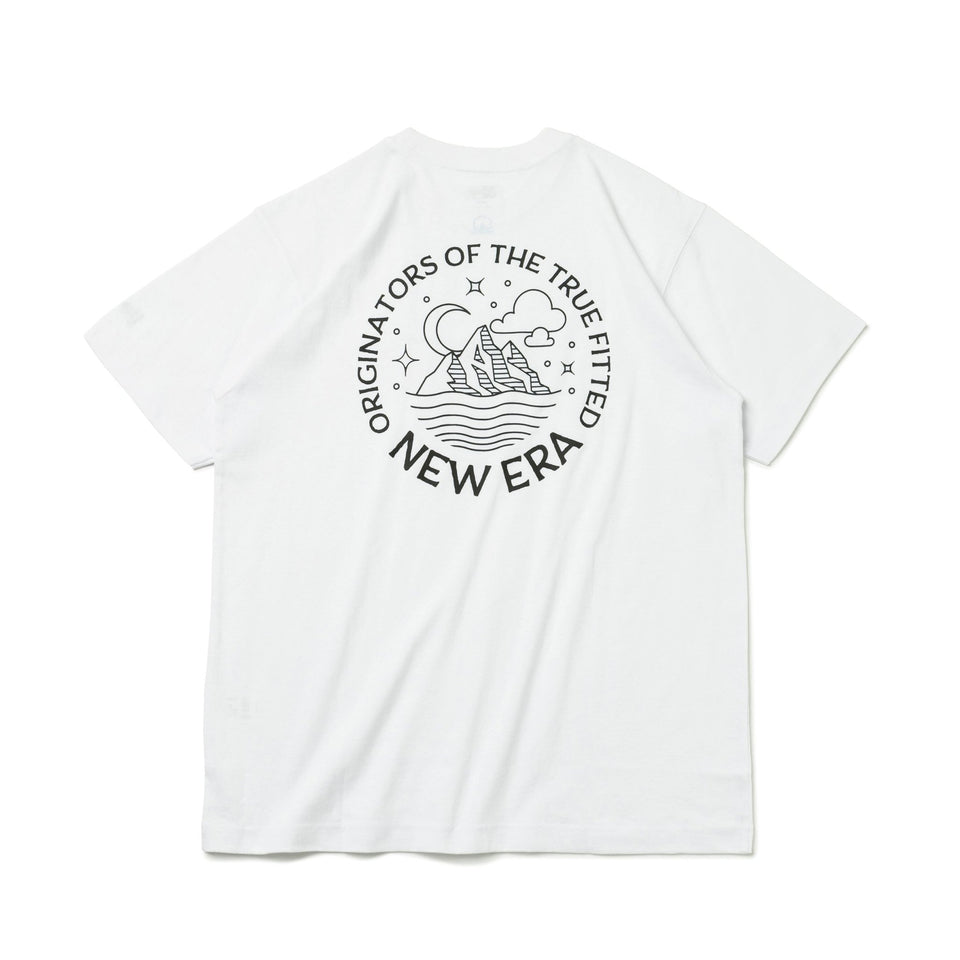半袖 USコットン Tシャツ Starry Night Logo ホワイト レギュラーフィット 【ニューエラアウトドア】 - 13516320-S | NEW ERA ニューエラ公式オンラインストア