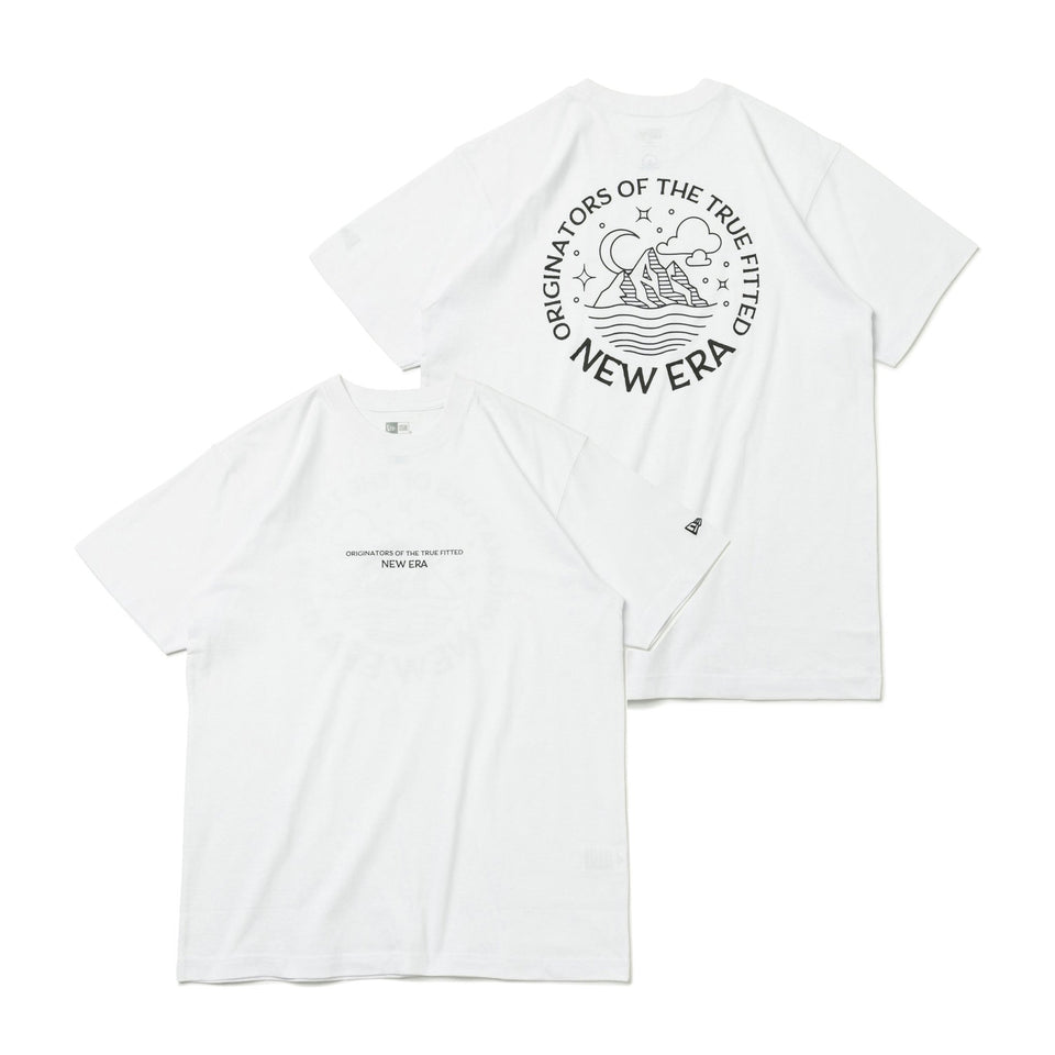 半袖 USコットン Tシャツ Starry Night Logo ホワイト レギュラーフィット 【ニューエラアウトドア】 - 13516320-S | NEW ERA ニューエラ公式オンラインストア