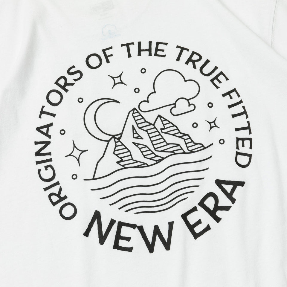 半袖 USコットン Tシャツ Starry Night Logo ホワイト レギュラーフィット 【ニューエラアウトドア】 - 13516320-S | NEW ERA ニューエラ公式オンラインストア