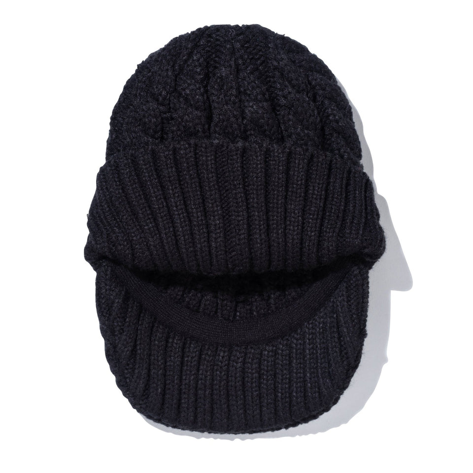 【ゴルフ】 バイザーニット Visor Knit ボックスロゴ シルバーメタルプレート ブラック - 13762895-OSFM | NEW ERA ニューエラ公式オンラインストア