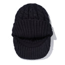 【ゴルフ】 バイザーニット Visor Knit ボックスロゴ シルバーメタルプレート ブラック - 13762895-OSFM | NEW ERA ニューエラ公式オンラインストア