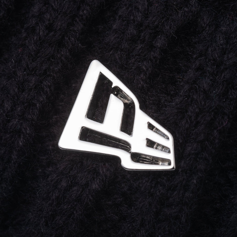 【ゴルフ】 バイザーニット Visor Knit ボックスロゴ シルバーメタルプレート ブラック - 13762895-OSFM | NEW ERA ニューエラ公式オンラインストア