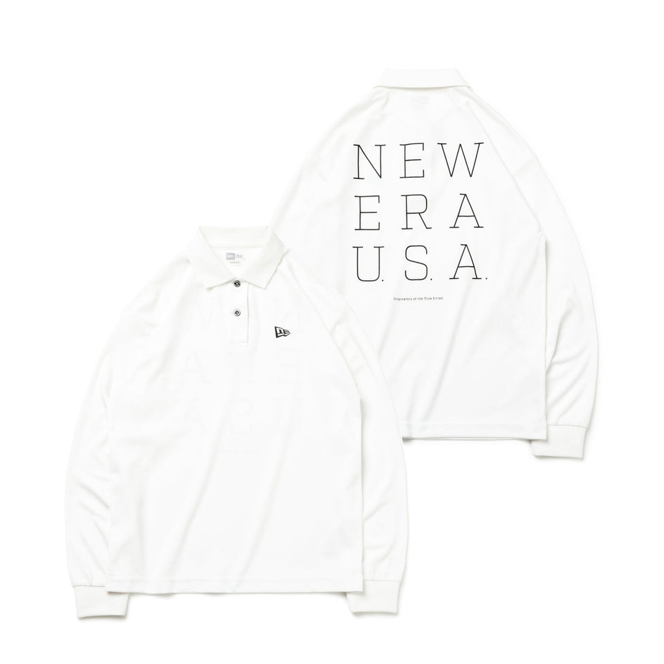 【ゴルフ】 WOMEN'S 長袖 鹿の子 ポロシャツ オフホワイト - 13762672-S | NEW ERA ニューエラ公式オンラインストア