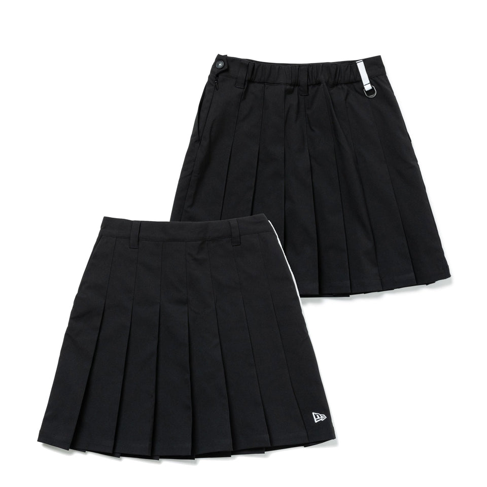 【ゴルフ】 Women's プリーツスカート ブラック × ホワイト - 14109001-S | NEW ERA ニューエラ公式オンラインストア