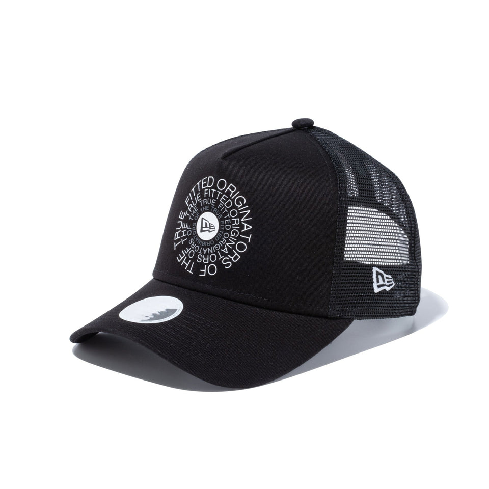 【ゴルフ】WOMEN'S 9FORTY A-Frame トラッカー ロングバイザー Circle OOTTF ブラック - 13517813-OSFM | NEW ERA ニューエラ公式オンラインストア