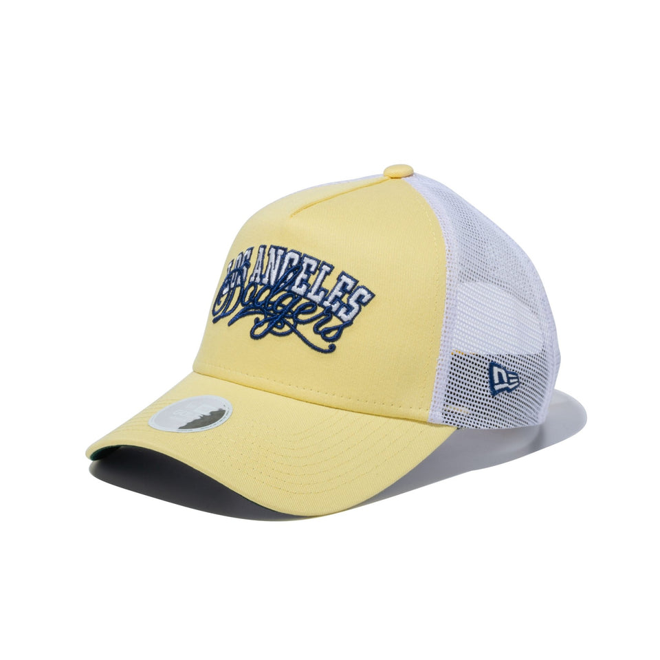 【ゴルフ】WOMEN'S 9FORTY A-Frame トラッカー ロングバイザー Los Angels Dodgers イエロー - 13517810-OSFM | NEW ERA ニューエラ公式オンラインストア