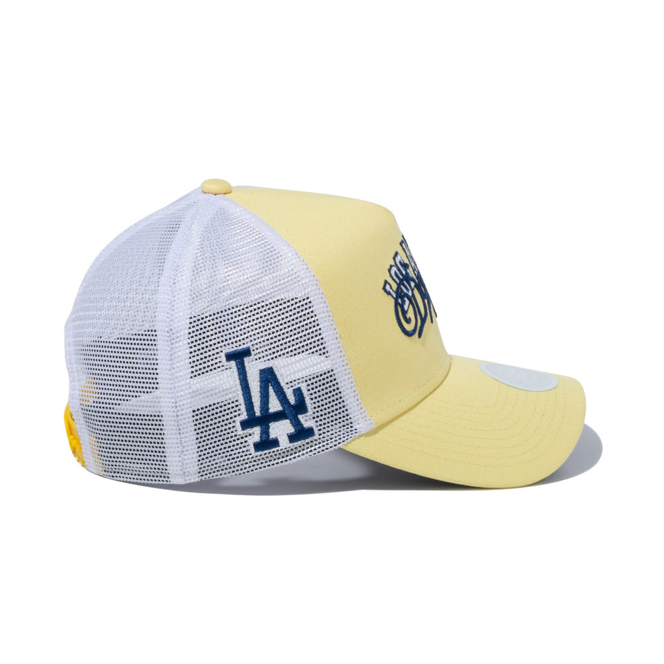 【ゴルフ】WOMEN'S 9FORTY A-Frame トラッカー ロングバイザー Los Angels Dodgers イエロー - 13517810-OSFM | NEW ERA ニューエラ公式オンラインストア