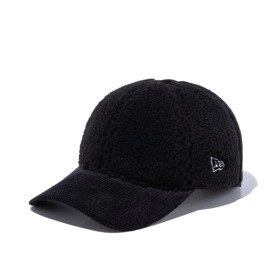 【ゴルフ】WOMEN'S 9TWENTY Boa Fleece ボアフリース コーデュロイバイザー ブラック - 13327831-OSFM | NEW ERA ニューエラ公式オンラインストア