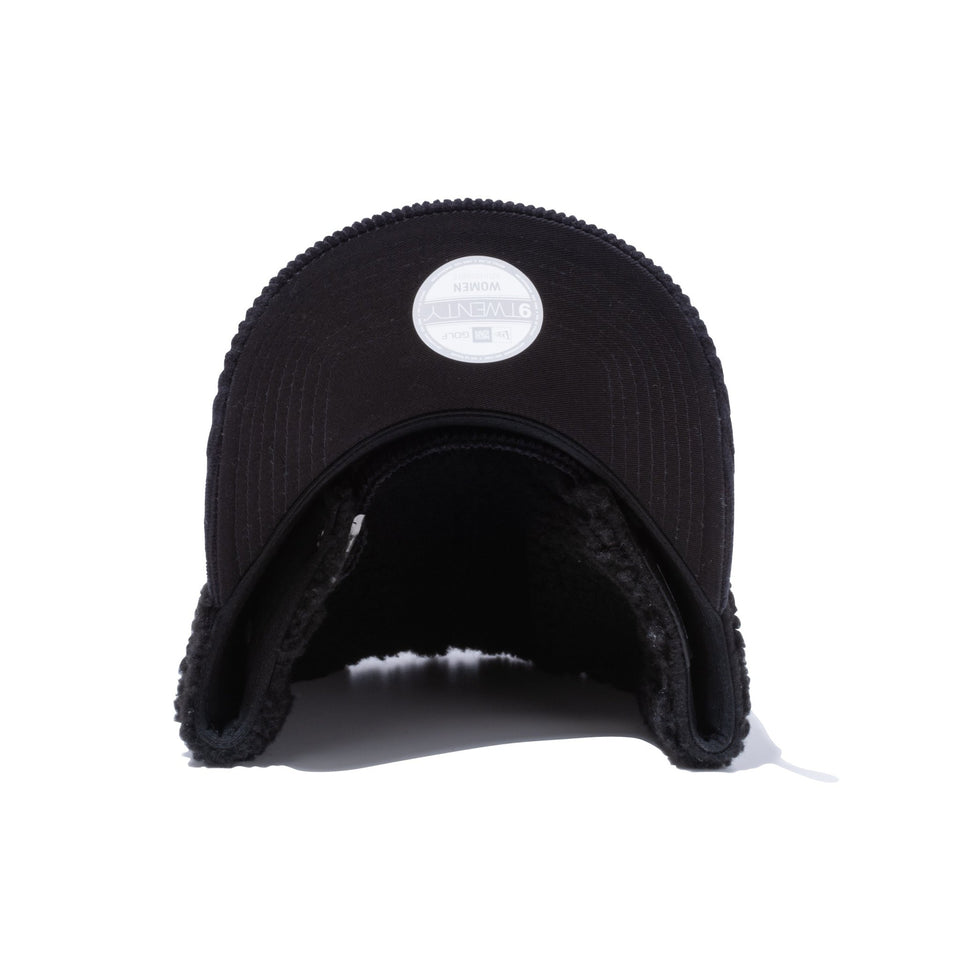 【ゴルフ】WOMEN'S 9TWENTY Boa Fleece ボアフリース コーデュロイバイザー ブラック - 13327831-OSFM | NEW ERA ニューエラ公式オンラインストア