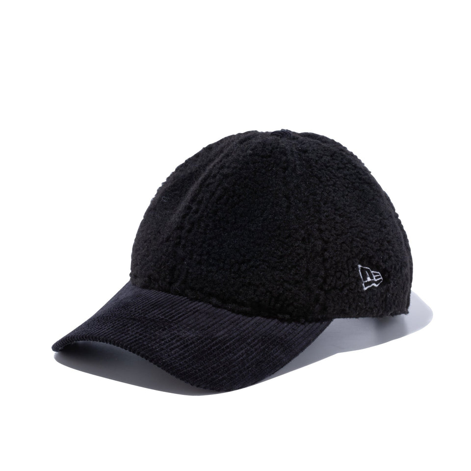 【ゴルフ】WOMEN'S 9TWENTY Boa Fleece ボアフリース コーデュロイバイザー ブラック - 13327831-OSFM | NEW ERA ニューエラ公式オンラインストア