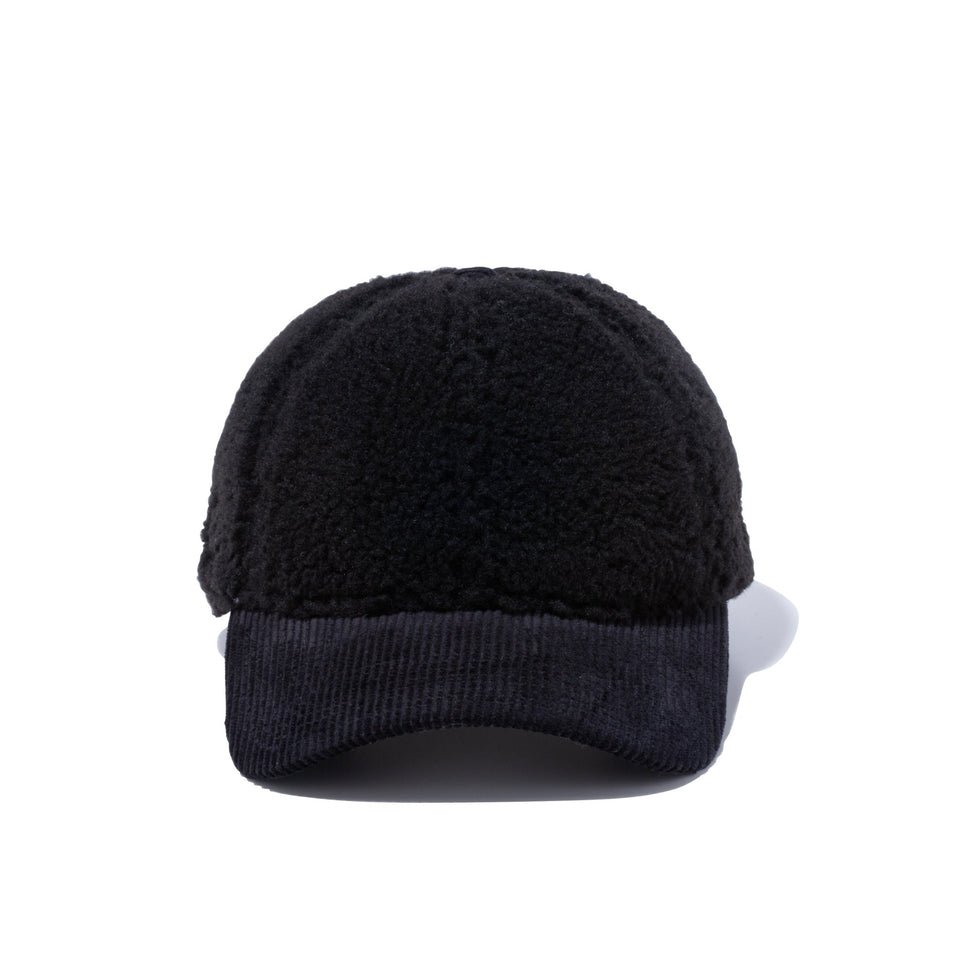 【ゴルフ】WOMEN'S 9TWENTY Boa Fleece ボアフリース コーデュロイバイザー ブラック - 13327831-OSFM | NEW ERA ニューエラ公式オンラインストア