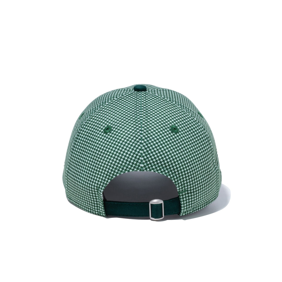 【ゴルフ】WOMEN'S 9TWENTY ロングバイザー Houndstooth ハウンズトゥース スクリプトロゴ グリーンハウンズトゥース ダークグリーンバイザー - 13517821-OSFM | NEW ERA ニューエラ公式オンラインストア