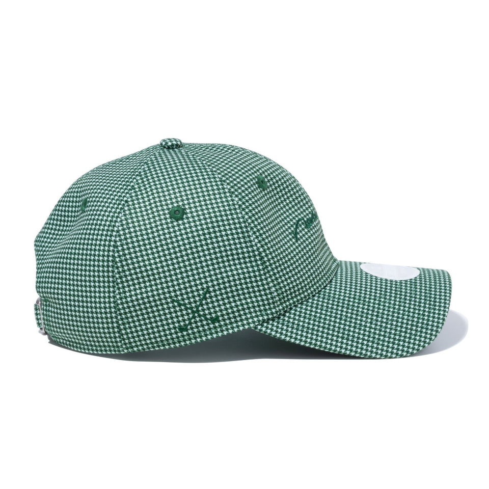 【ゴルフ】WOMEN'S 9TWENTY ロングバイザー Houndstooth ハウンズトゥース スクリプトロゴ グリーン - 13517822-OSFM | NEW ERA ニューエラ公式オンラインストア