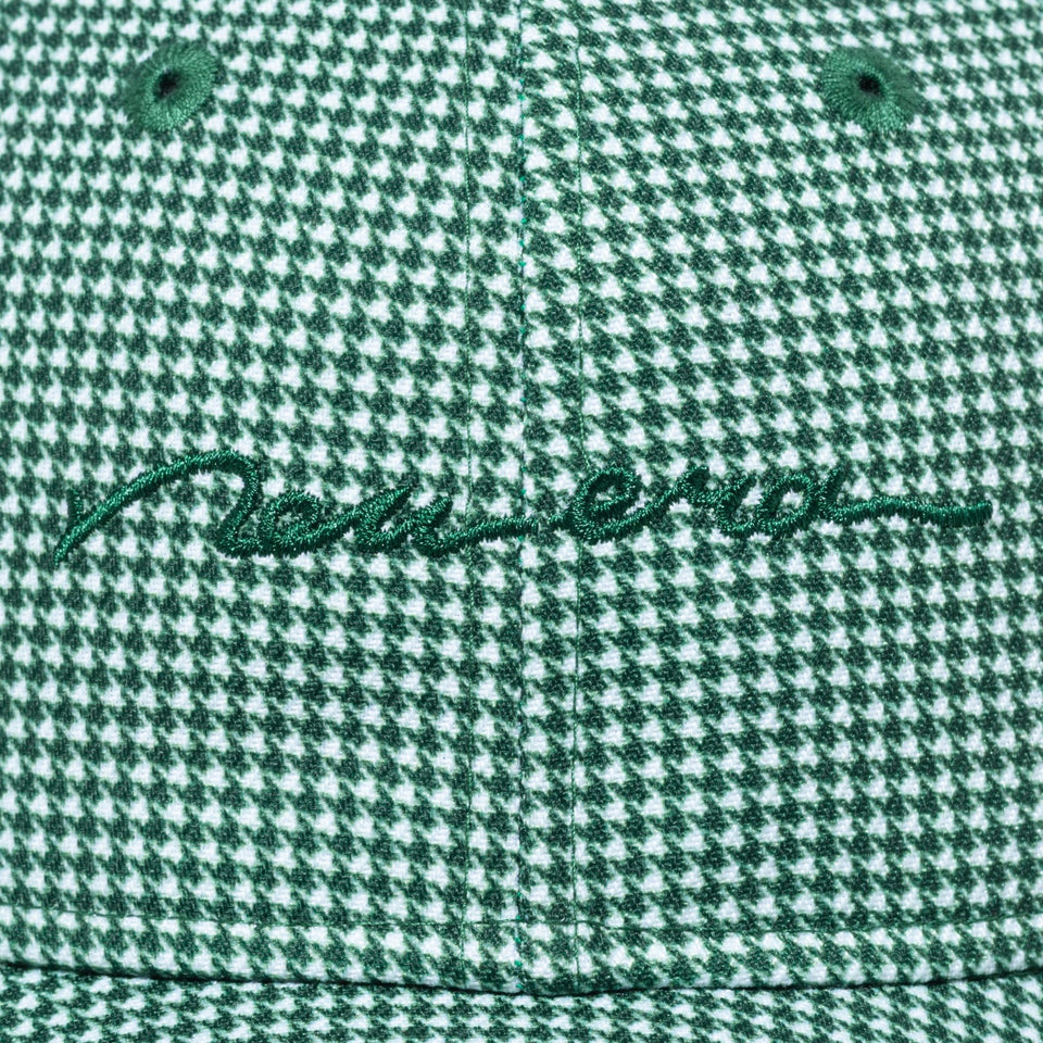 【ゴルフ】WOMEN'S 9TWENTY ロングバイザー Houndstooth ハウンズトゥース スクリプトロゴ グリーン - 13517822-OSFM | NEW ERA ニューエラ公式オンラインストア