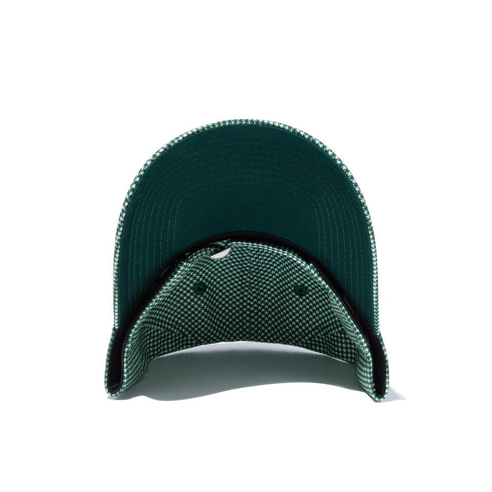 【ゴルフ】WOMEN'S 9TWENTY ロングバイザー Houndstooth ハウンズトゥース スクリプトロゴ グリーン - 13517822-OSFM | NEW ERA ニューエラ公式オンラインストア