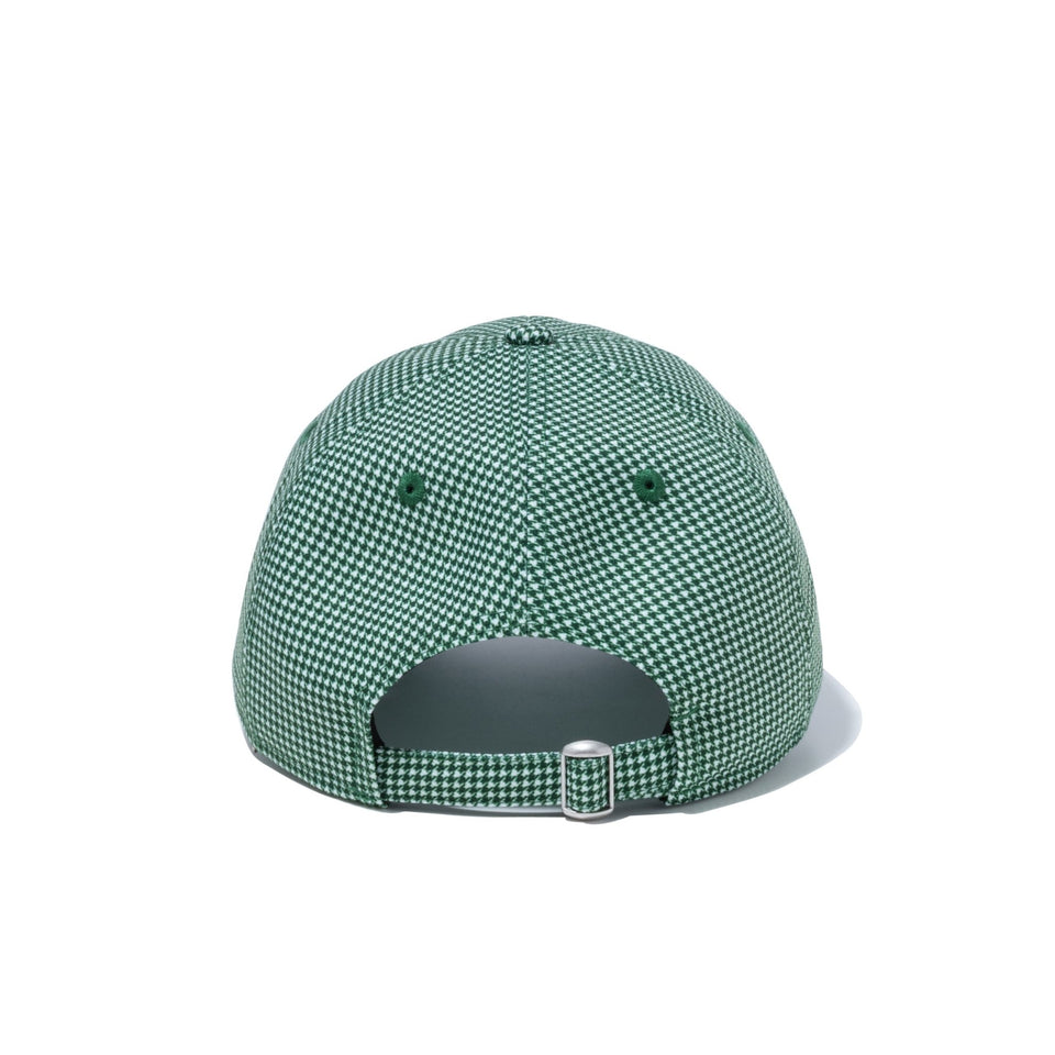 【ゴルフ】WOMEN'S 9TWENTY ロングバイザー Houndstooth ハウンズトゥース スクリプトロゴ グリーン - 13517822-OSFM | NEW ERA ニューエラ公式オンラインストア
