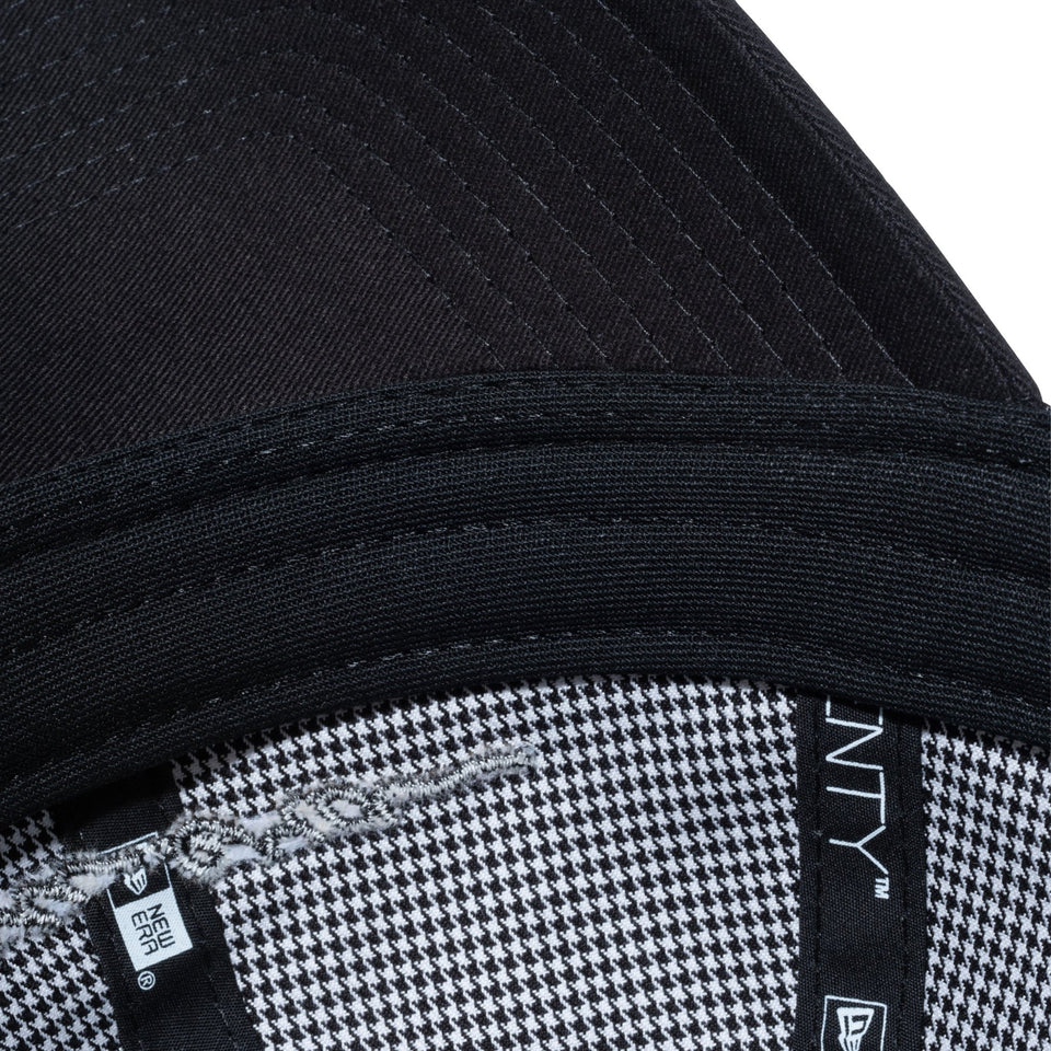 【ゴルフ】WOMEN'S 9TWENTY ロングバイザー Houndstooth ハウンズトゥース スクリプトロゴ ブラックハウンズトゥース ブラックバイザー - 13517823-OSFM | NEW ERA ニューエラ公式オンラインストア