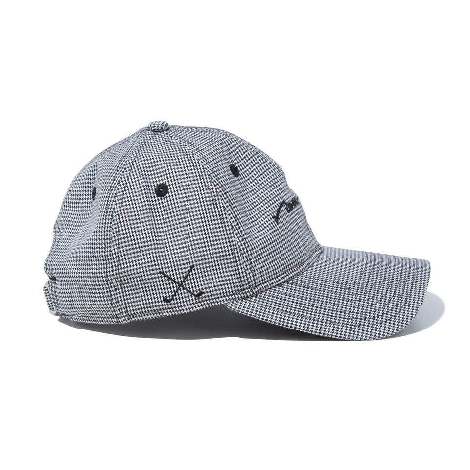 【ゴルフ】WOMEN'S 9TWENTY ロングバイザー Houndstooth ハウンズトゥース スクリプトロゴ ブラック - 13517824-OSFM | NEW ERA ニューエラ公式オンラインストア