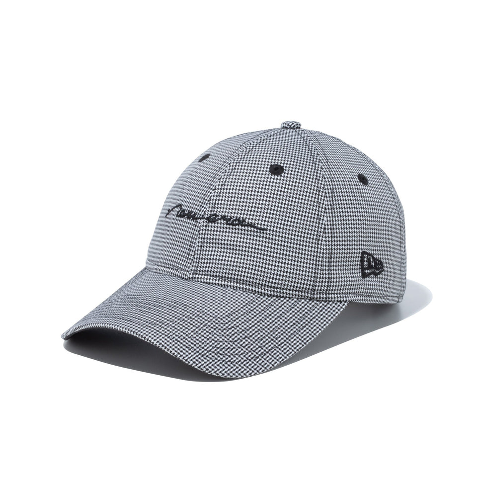 【ゴルフ】WOMEN'S 9TWENTY ロングバイザー Houndstooth ハウンズトゥース スクリプトロゴ ブラック - 13517824-OSFM | NEW ERA ニューエラ公式オンラインストア