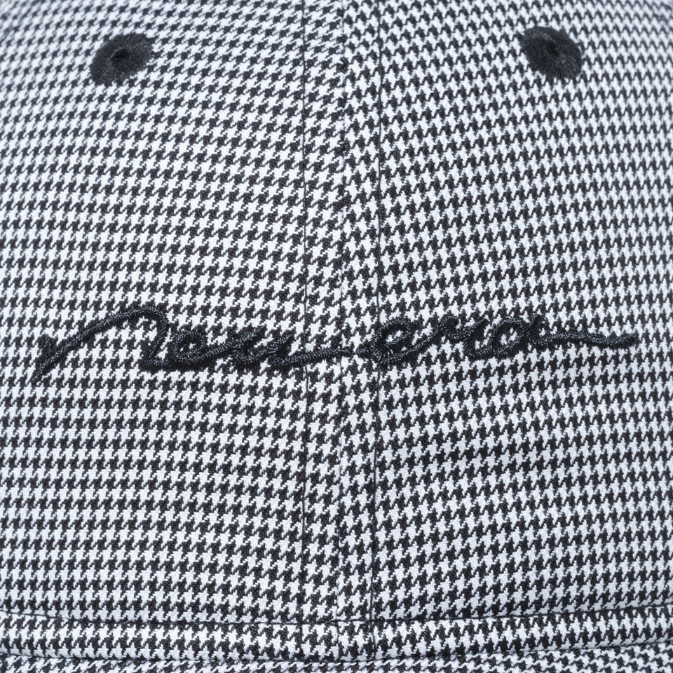 【ゴルフ】WOMEN'S 9TWENTY ロングバイザー Houndstooth ハウンズトゥース スクリプトロゴ ブラック - 13517824-OSFM | NEW ERA ニューエラ公式オンラインストア