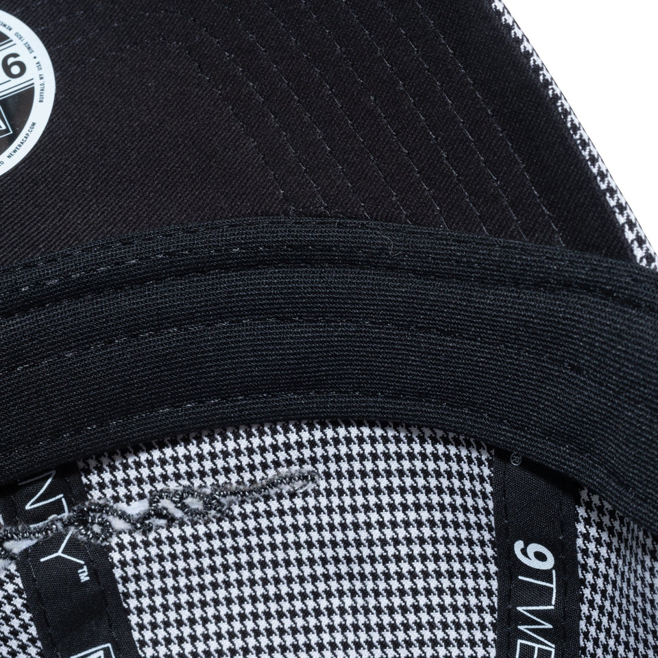 【ゴルフ】WOMEN'S 9TWENTY ロングバイザー Houndstooth ハウンズトゥース スクリプトロゴ ブラック - 13517824-OSFM | NEW ERA ニューエラ公式オンラインストア