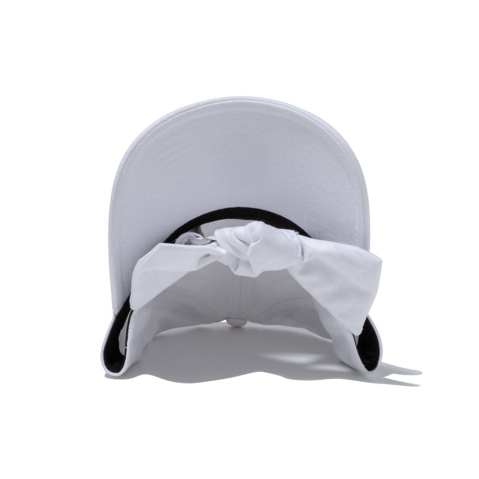 【ゴルフ】WOMEN'S 9TWENTY ロングバイザー Ribbon リボン スクリプトロゴ ホワイト - 13517818-OSFM | NEW ERA ニューエラ公式オンラインストア