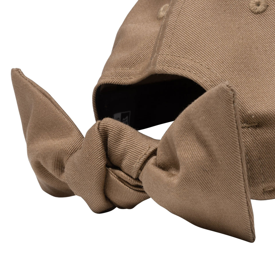 【ゴルフ】WOMEN'S 9TWENTY ロングバイザー Ribbon リボン スクリプトロゴ カーキ - 13517819-OSFM | NEW ERA ニューエラ公式オンラインストア