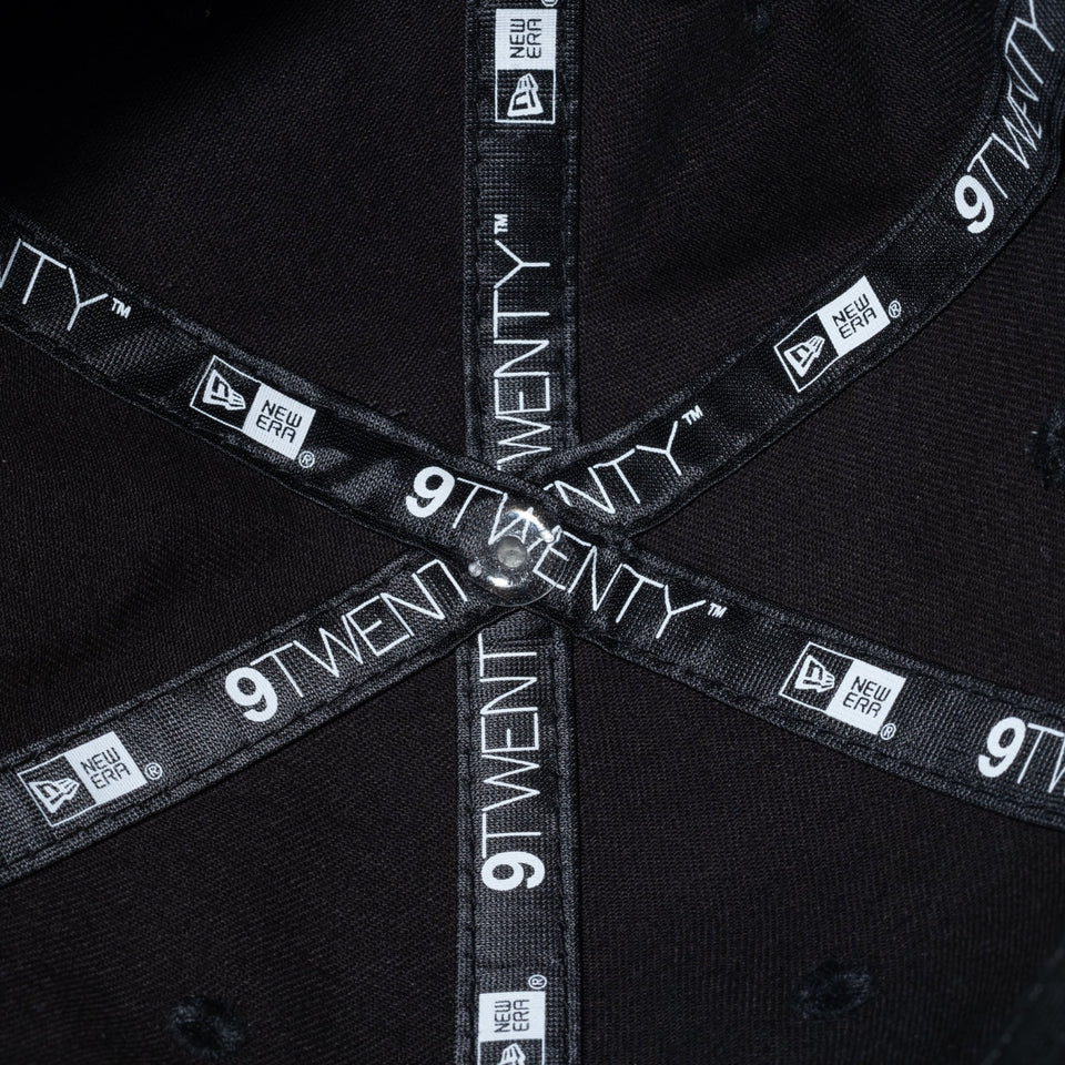 【ゴルフ】WOMEN'S 9TWENTY ロングバイザー Ribbon リボン スクリプトロゴ ブラック - 13517820-OSFM | NEW ERA ニューエラ公式オンラインストア