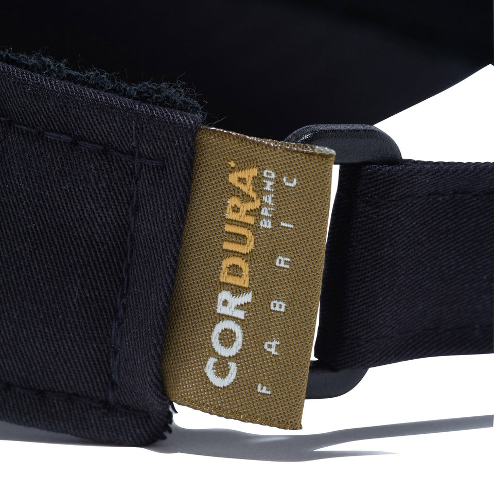 【ゴルフ】 Women's サンバイザー CORDURA (made with COOLMAX fabric) コーデュラ ハンドリトゥンロゴ ブラック - 13058983-OSFM | NEW ERA ニューエラ公式オンラインストア