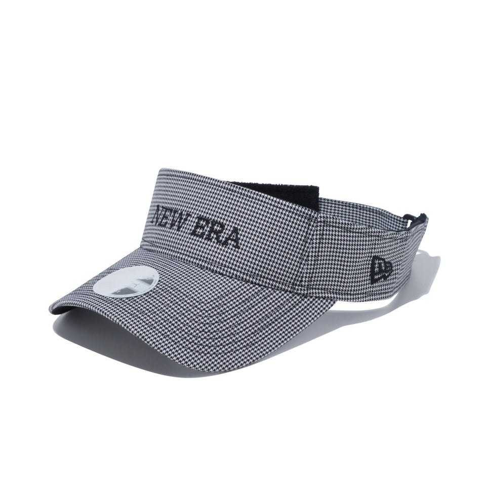【ゴルフ】 Women's サンバイザー ハウンズトゥース NEW ERA ホワイト - 12674470-OSFM | NEW ERA ニューエラ公式オンラインストア