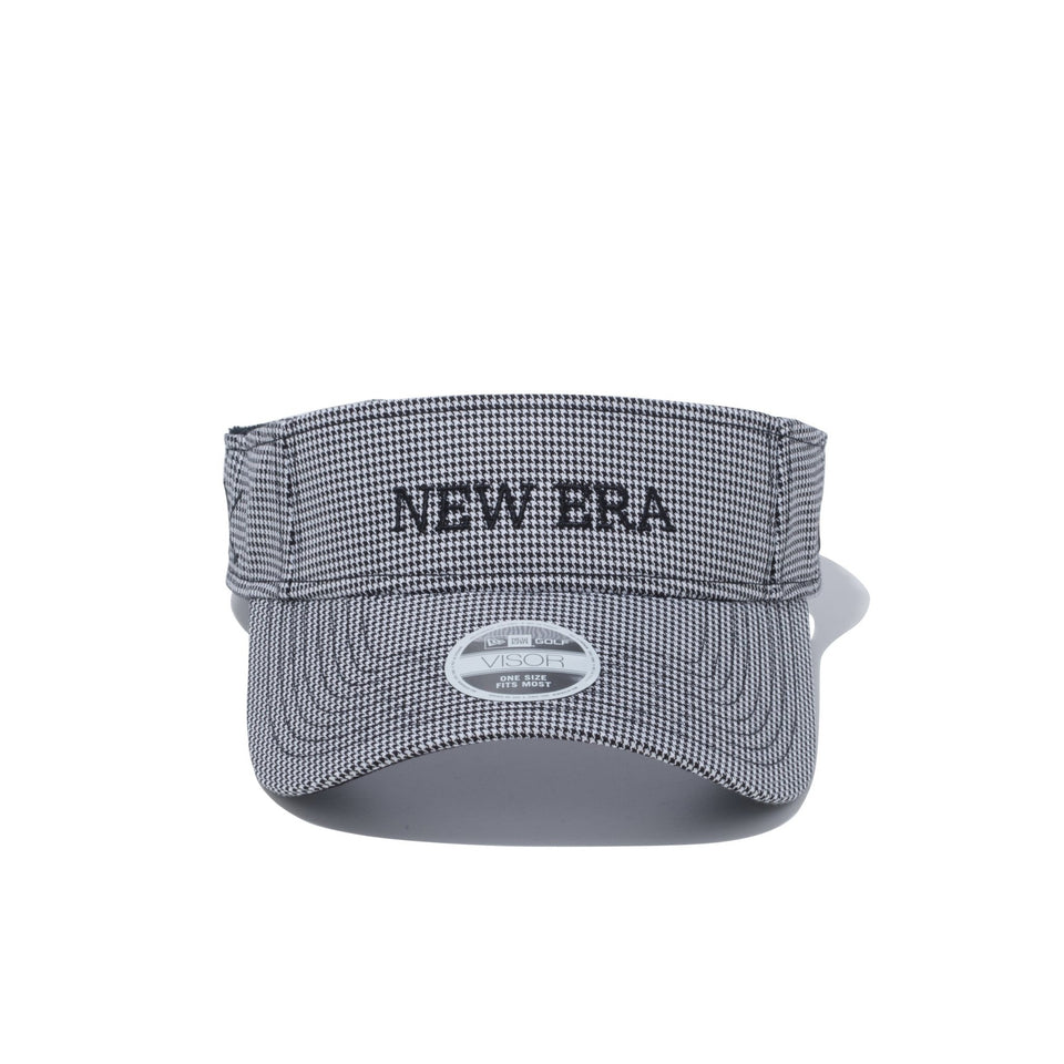【ゴルフ】 Women's サンバイザー ハウンズトゥース NEW ERA ホワイト - 12674470-OSFM | NEW ERA ニューエラ公式オンラインストア
