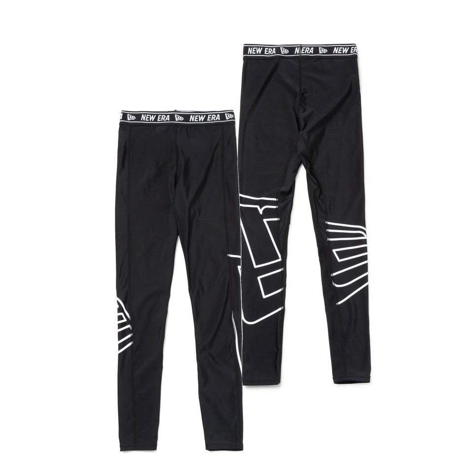 WOMEN'S ラッシュタイツ フラッグロゴ ブラック【 Performance Apparel 】 - 13755324-S | NEW ERA ニューエラ公式オンラインストア