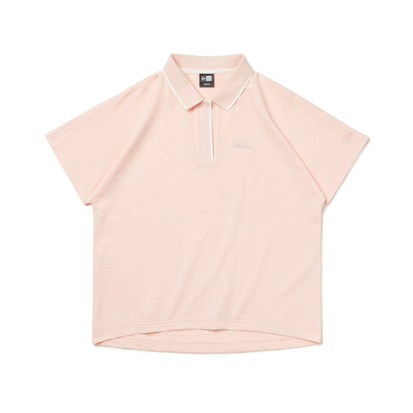 WOMEN'S 半袖 ポロシャツ 紺野ゆり Skipper シアサッカー ペール