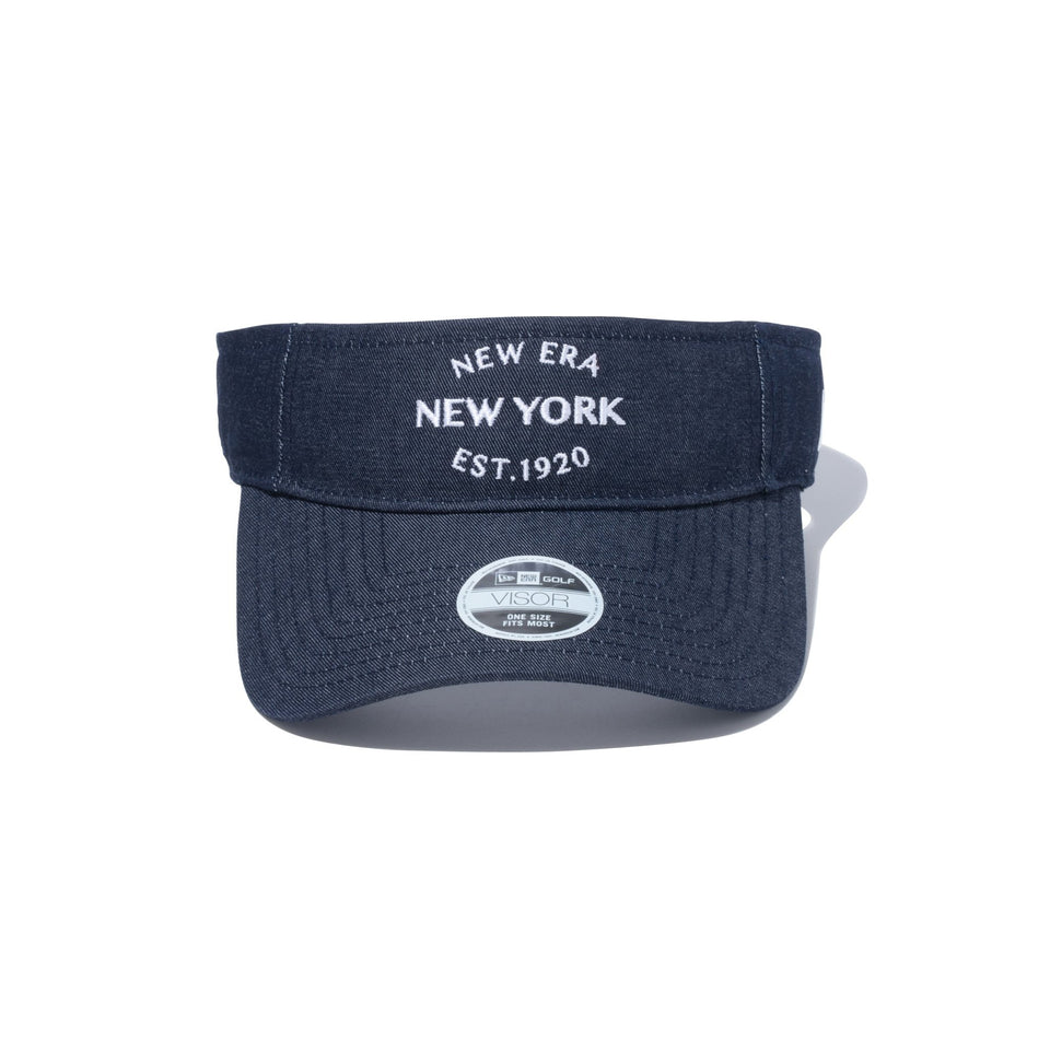 【ゴルフ】 WOMEN'S サンバイザー ロングバイザー Sustainable Fabric インディゴ - 13762902-OSFM | NEW ERA ニューエラ公式オンラインストア