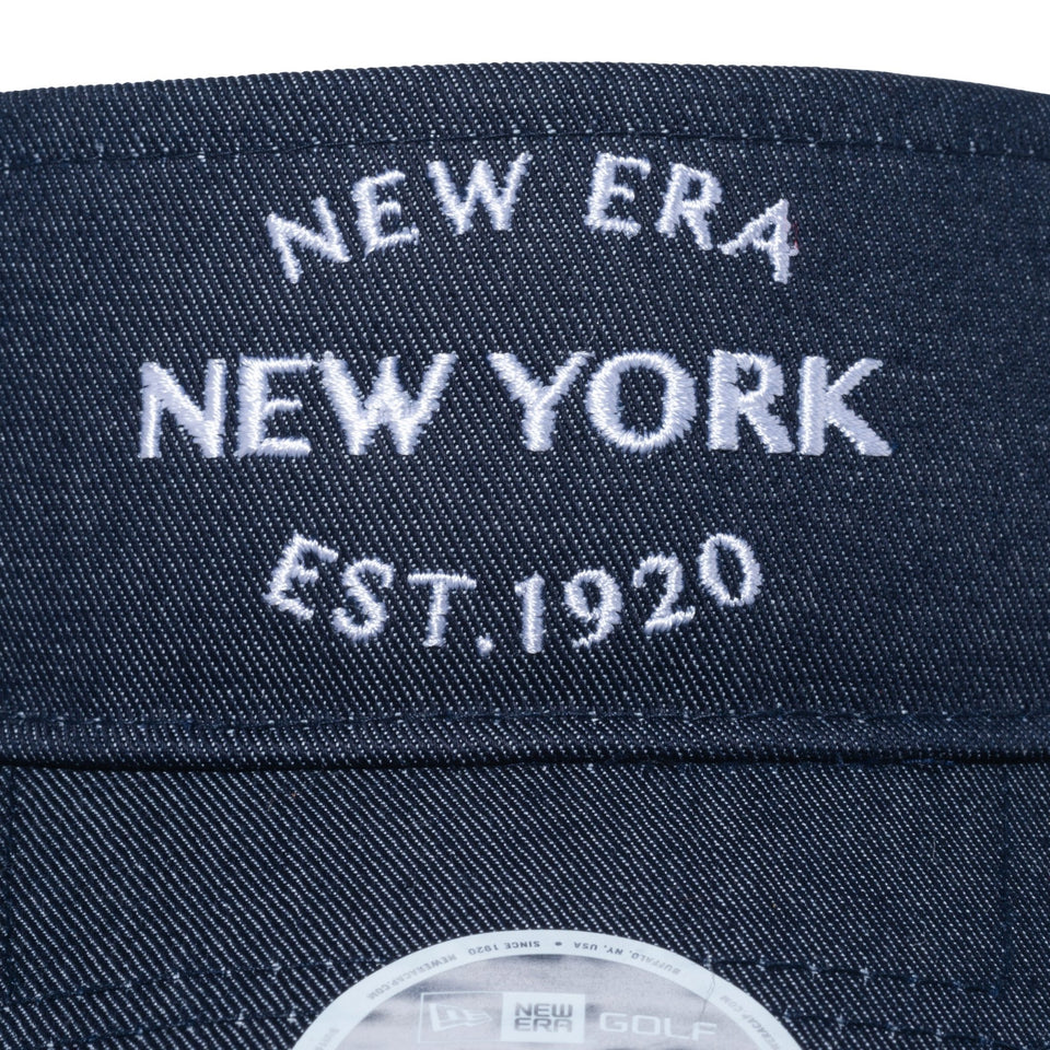 【ゴルフ】 WOMEN'S サンバイザー ロングバイザー Sustainable Fabric インディゴ - 13762902-OSFM | NEW ERA ニューエラ公式オンラインストア