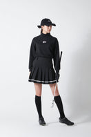 【ゴルフ】 WOMEN'S 長袖 ハイカラー パフォーマンス Tシャツ Flag Logo フラッグロゴ ブラック - 13762665-S | NEW ERA ニューエラ公式オンラインストア