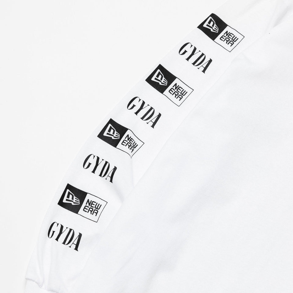 WOMEN'S 長袖 オーバーサイズド コットン Tシャツ GYDA ジェイダ ロゴ ホワイト - 13330816-OSFM | NEW ERA ニューエラ公式オンラインストア