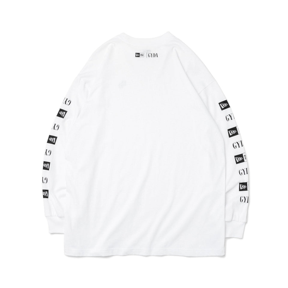WOMEN'S 長袖 オーバーサイズド コットン Tシャツ GYDA ジェイダ ロゴ ホワイト - 13330816-OSFM | NEW ERA ニューエラ公式オンラインストア