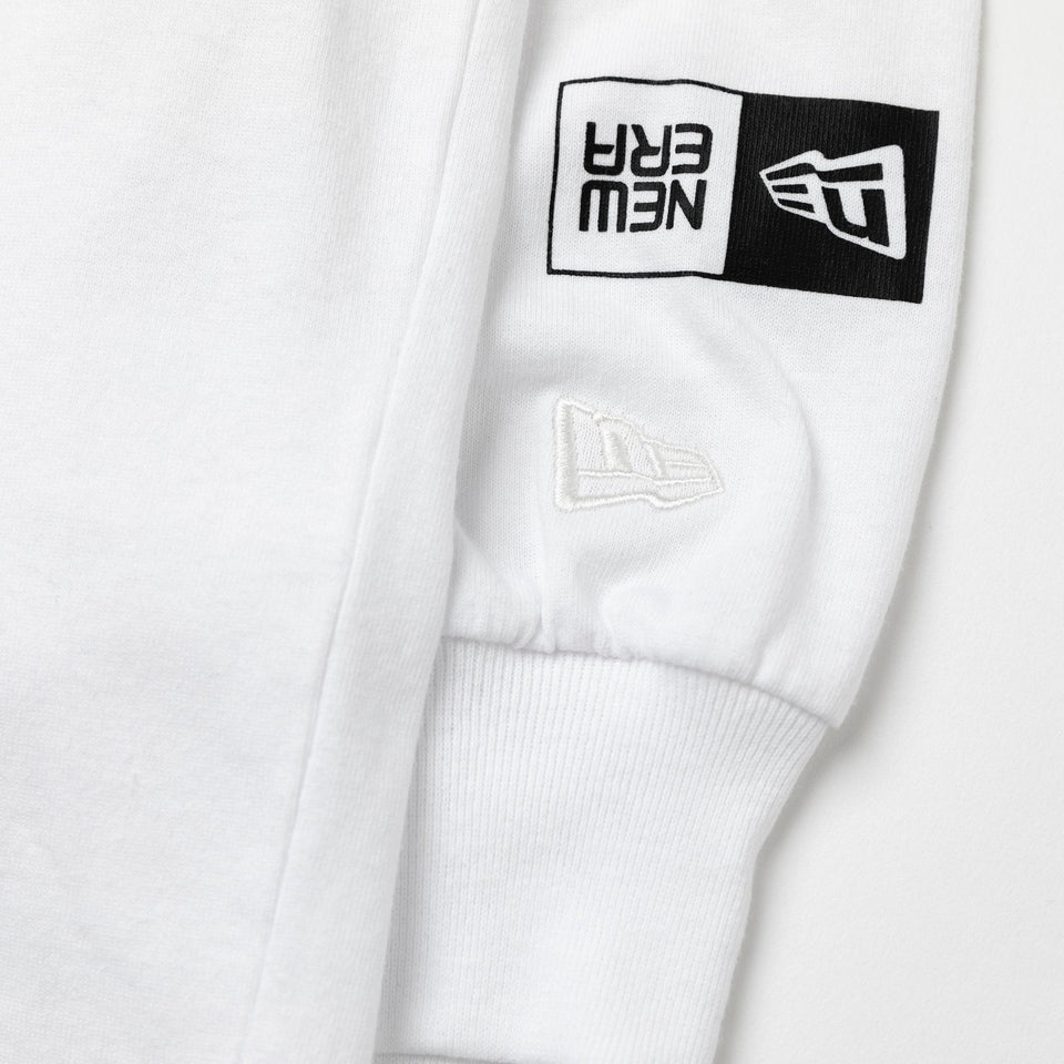 WOMEN'S 長袖 オーバーサイズド コットン Tシャツ GYDA ジェイダ ロゴ ホワイト - 13330816-OSFM | NEW ERA ニューエラ公式オンラインストア