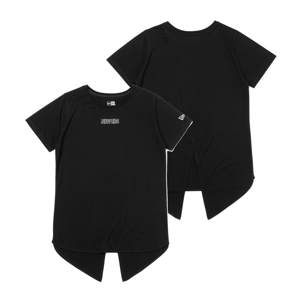 Women's 半袖 バックスリット Tシャツ ブラック【 Performance Apparel 】 - 14121931-S | NEW ERA ニューエラ公式オンラインストア
