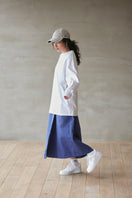 WOMEN'S 長袖 オーバーサイズド コットン Tシャツ Racer Logo ホワイト - 13755281-OSFM | NEW ERA ニューエラ公式オンラインストア