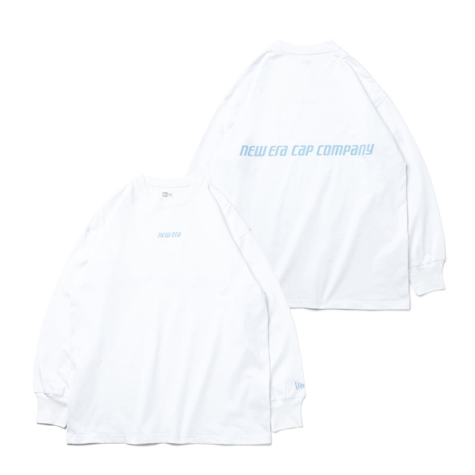 WOMEN'S 長袖 オーバーサイズド コットン Tシャツ Racer Logo ホワイト - 13755281-OSFM | NEW ERA ニューエラ公式オンラインストア